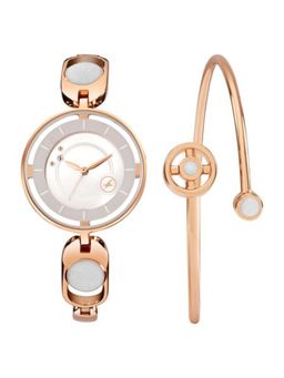 Fastrack - Women Pulse III Silver Dial Brass Strap Analog Watch - 6237WM02F (M)