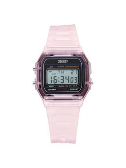 Zoop - Unisex Clear Series Black Dial Polycarbonate Strap Digital Watch - 16049PP03 (M)