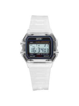 Zoop - Unisex Clear Series Black Dial Polycarbonate Strap Digital Watch - 16049PP04 (M)