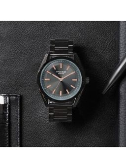 Sonata - Men POZE DROP 4 Black Dial Metal Strap Analog Watch - SP70059KM02W (M)