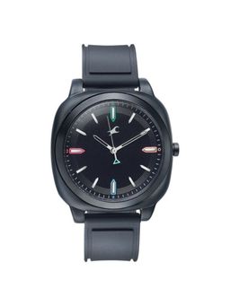 Fastrack - Unisex Hype Retro Aracde Black Dial Silicone Strap Analog Watch - 68034PP11W (M)