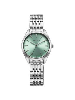 Titan - Women Vangaurd Green Dial Stainless Steel Strap Analog Watch - 95322SM01 (M)