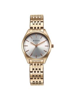 Titan - Women Vangaurd Silver Dial Stainless Steel Strap Analog Watch - 95322WM01 (M)