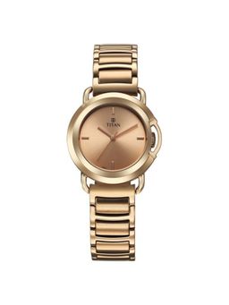Titan - Women Vangaurd Rose Gold Dial Stainless Steel Strap Analog Watch - 95324WM01 (M)