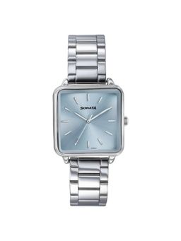 Sonata - Women Wedding Blue Dial Stainless Steel Strap Analog Watch - 87084SM01 (M)