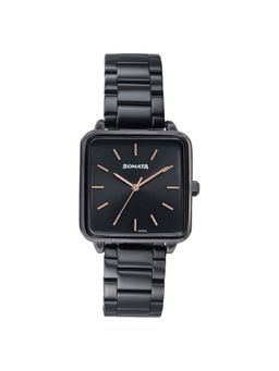 Sonata - Women Wedding Black Dial Stainless Steel Strap Analog Watch - 87084NM01 (M)