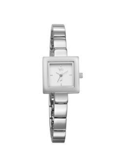Fastrack - Women Vyb Drop 4 White Dial Metal Strap Analog Watch - FV60061SM01W (M)