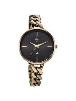 Fastrack - Women Vyb Drop 4 Black Dial Metal Strap Analog Watch - FV60062QM01W (M)