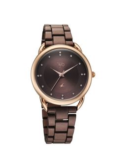 Fastrack - Women Vyb Drop 4 Brown Dial Metal Strap Analog Watch - FV60007KM03W (M)