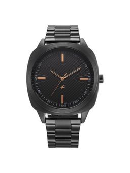 Fastrack - Men Stunners X Black Dial Stainless Steel Strap Analog Watch - 38161NM01 (M)