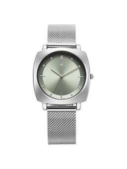 Fastrack - Women Stunners X Green Dial Stainless Steel Strap Analog Watch - 68043SM01 (M)