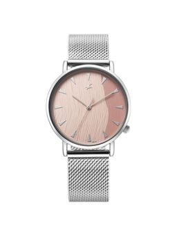 Fastrack - Women Stunners X Peach Dial Stainless Steel Strap Analog Watch - 68044SM02 (M)