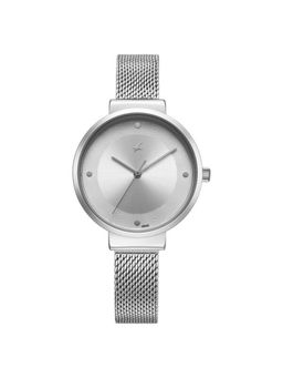 Fastrack - Women Stunners X Silver Dial Stainless Steel Strap Analog Watch - 68045SM01 (M)