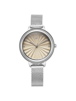Fastrack - Women Stunners X Beige Dial Stainless Steel Strap Analog Watch - 68048SM02 (M)