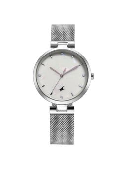 Fastrack - Women Stunners X White Dial Stainless Steel Strap Analog Watch - 68049SM01 (M)