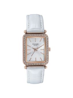 Sonata - Women POZE DROP 4 White Dial Leather Strap Analog Watch - SP80098WL01 (M)