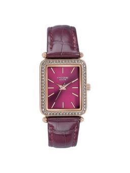 Sonata - Women POZE DROP 4 Red Dial Leather Strap Analog Watch - SP80098WL02 (M)