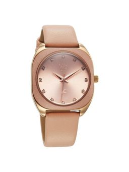 Fastrack - Women Vyb Drop 4 Pink Dial Leather Strap Analog Watch - FV60057WL01 (M)