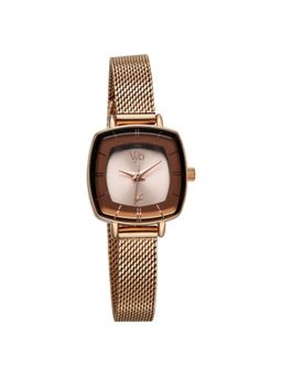 Fastrack - Women Vyb Drop 4 Pink Dial Metal Strap Analog Watch - FV60058WM01 (M)