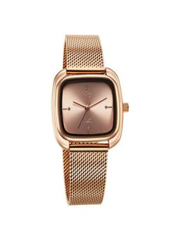 Fastrack - Women Vyb Drop 4 Rose Gold Dial Metal Strap Analog Watch - FV60059WM01 (M)