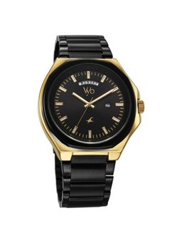 Fastrack - Men Vyb Drop 4 Black Dial Metal Strap Analog Watch - FV30016KM02 (M)
