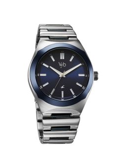 Fastrack - Men Vyb Drop 4 Blue Dial Metal Strap Analog Watch - FV30018KM01 (M)