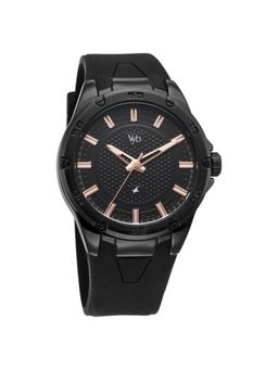 Fastrack - Men Vyb Drop 4 Black Dial Silicone Strap Analog Watch - FV30020NP01 (M)