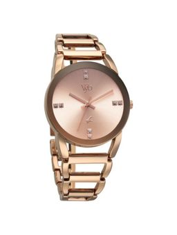 Fastrack - Women Vyb Drop 4 Rose Gold Dial Metal Strap Analog Watch - FV60067WM01 (M)