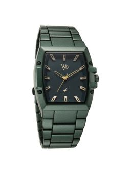 Fastrack - Men Vyb Drop 4 Green Dial Metal Strap Analog Watch - FV30023QM02 (M)