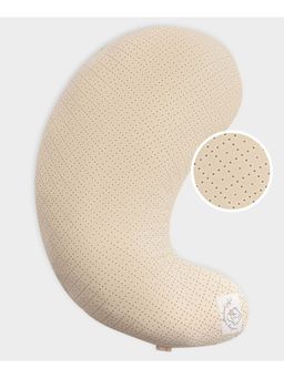 Mi Arcus - Cotton Contour-Shaped Maternity/Pregnancy Pillow with Zip Cover - Beige