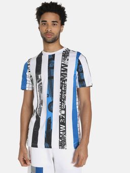 Puma - Bmw M Motorsport Striped Mens White T-shirt