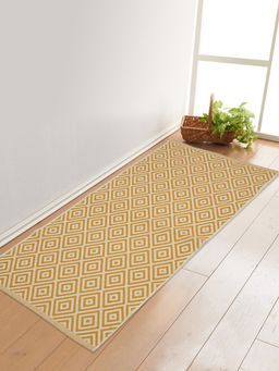 Saral Home - Cotton Multipurpose Runner-Yellow-50X130 Cm