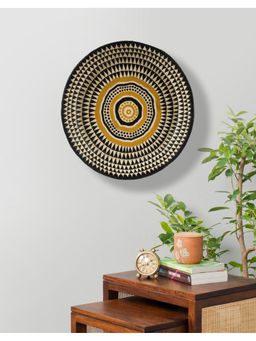 Fabindia - Beige Apure Paper Mache Hand Painted Wall Plate