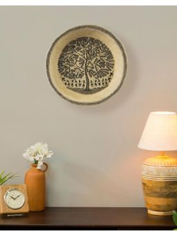 Fabindia - Beige Warli Hand Painted Wall Plate