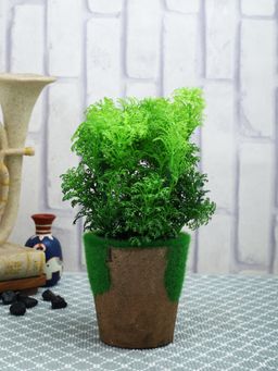 Tayhaa - Brown Artificial Fern Indoor Plant with Pot