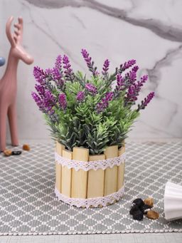 Tayhaa - Beige Artificial with Wood Sticks Pot