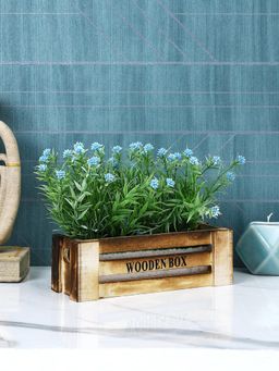 Tayhaa - Beige Artificial Plant Wooden Box