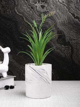Tayhaa - Attractive Faux Plant with White Ceramic Pot