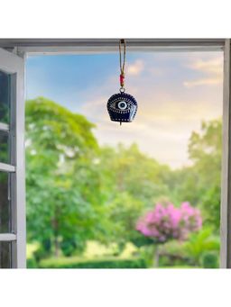 JASMEY HOMES - Designer Evil Eye Bell For Wall Decor - Blue