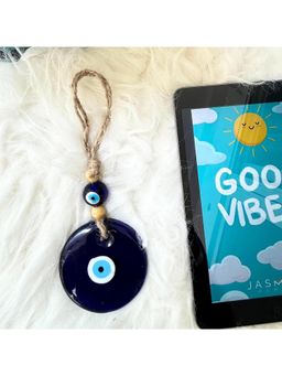 JASMEY HOMES - Blue Evil Eye Wall Hanging