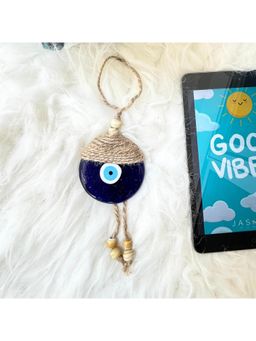 JASMEY HOMES - Blue Evil Eye Wall Hanging