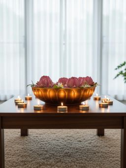 ExclusiveLane - Gold Prakashriti Iron Decorative Urli Bowl