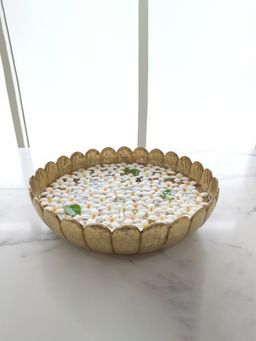 ExclusiveLane - Gold Kamal Patra Aluminium Urli Bowl