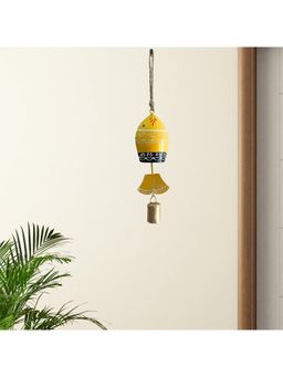 JASMEY HOMES - Fish Wind Chimes For Home Balcony with Sound - Yellow