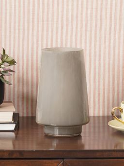 Pure Home + Living - Grey Smokey Textured Glass Vase