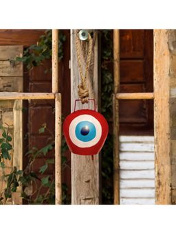 JASMEY HOMES - Red Evil Eye Cow Bell For Wall Decor
