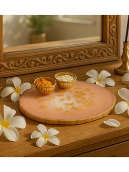 Amaya Decors - Pink Resin Tika Thali
