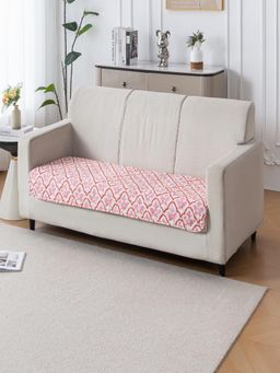 House of Quirk - White Anti-Slip Washable Couch Protector Quilted Sofa Cover