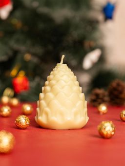THE ZAPPY BOX - Off White Pine Cone Candle