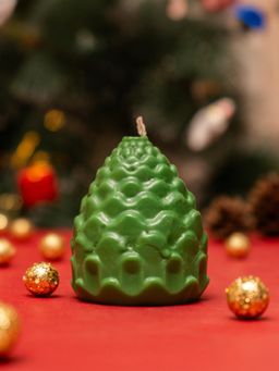 THE ZAPPY BOX - Green Pine Cone Candle